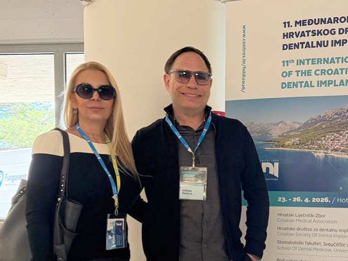 Dr. Nataša i dr. Goran Radica sudjelovali su na 11. Međunarodnom kongresu Hrvatskog društva za dentalnu implantologiju